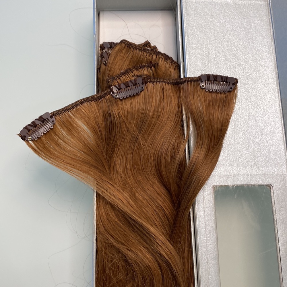 Remy Clip on hair extensions. 100% Human Hair